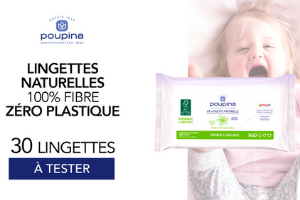 lingettes naturelles zéro plastiques Poupina
