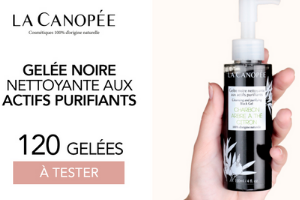 gelée noire nettoyante aux actifs purifiants La Canopée