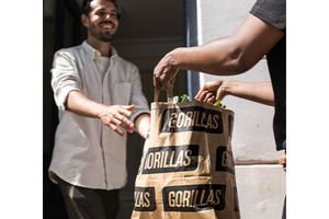 application Gorillas pour la livraison de courses gratuite