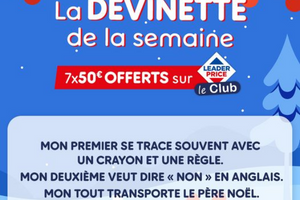 bon d'achat Leader Price à gagner
