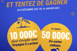 une carte cadeau ou un voyage E.Leclerc à gagner