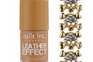 Kit Bling it on Leather & Skulls Effet Cuir Doré Nails Inc