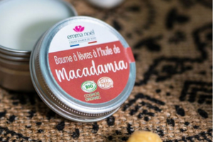 baumes à lèvres à l'huile Macadamia