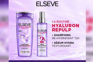 routine capillaire Elsève Hyaluron Repulp