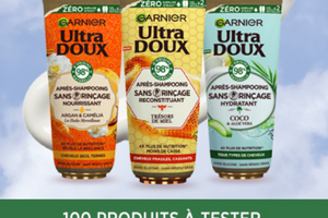après-shampoing sans rinçage Ultra Doux Garnier