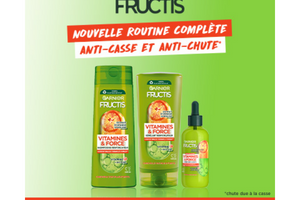 routine capillaire Fructis Vitamines & Force de Garnier