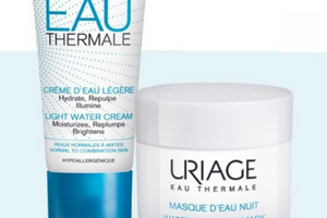 masque d’eau nuit et d'une crème d’eau d’Uriage