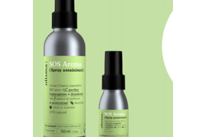 spray assainissant format pocket et familial SOS Aroma