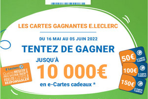 des e-cartes cadeaux Leclerc à gagner