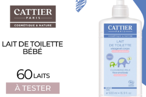 lait de toilette bébé de la marque Cattier