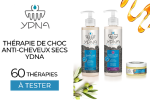 routine pour cheveux secs de la marque Ydna
