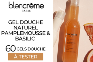 gel douche pamplemousse et basilic Blancrème