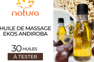 huile de massage Ekos Andibora de Natura