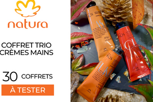 coffret de crèmes pour les mains de Natura
