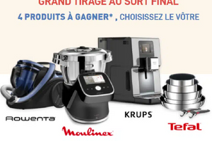 un robot cuiseur et un aspirateur à remporter