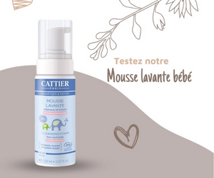 mousse lavante pour bébé de Cattier