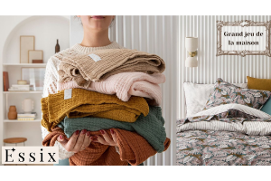 une parure de lit avec un plaid assorti Essix à gagner