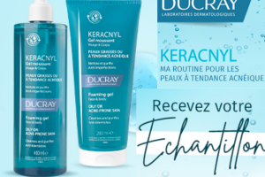 un gel moussant Keracnyl de Ducray
