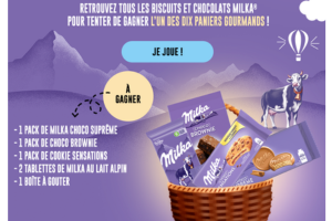 un panier gourmand Milka à gagner