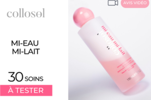un soin biphasé mi-eau mi-lait de Collosol