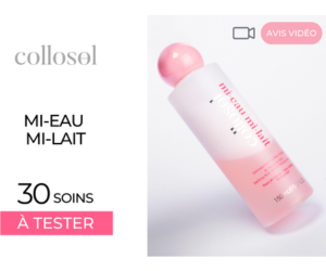 un soin biphasé mi-eau mi-lait de Collosol