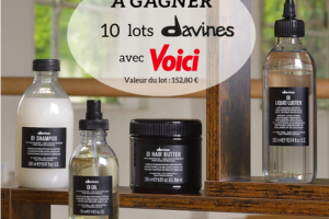un lot de soins capillaires OI Davines à gagner