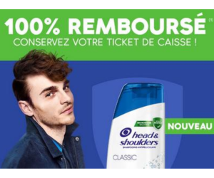 Remboursement à 100 % sur votre shampooing Head & Shoulder