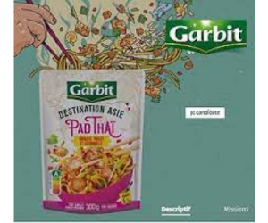 nouvelle gamme de plats cuisinés Destination Asie de Garbit