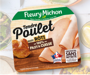 remboursement à 100% sur votre Tendre Poulet Fleury Michon