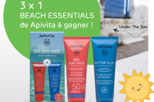 un lot de soins Beach Essentials Apivita à gagner