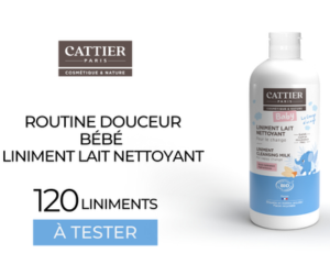 Un liniment routine Douceur Bébé Cattier