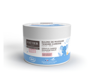 baume de massage routine Tendresse Bébé Cattier
