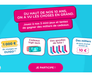 jeu concours OUIGO