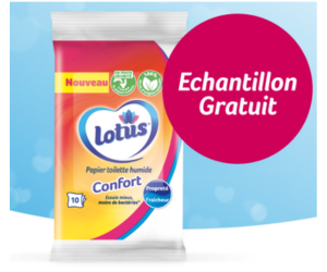 papier toilette humide Lotus
