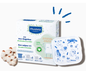 un kit éco-lingettes Mustela