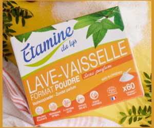 boîte de poudre lave-vaisselle Étamine du Lys