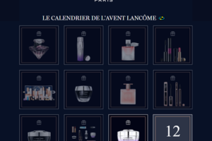 calendrier de l'Avent Lancôme offert