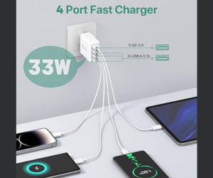 adaptateur de charge à 4 ports