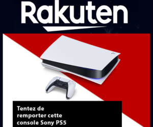 jeu concours Rakuten console jeux Sony PS5