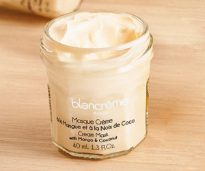 masque visage crème à la mangue et à la noix de coco Blancrème