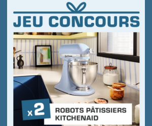 robot pâtissier KitchenAid Blue Salt-Artisan