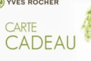 Yves Rocher une carte-cadeau de 200 € offerte