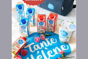 un lot de produits laitiers Tante Hélène