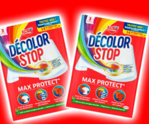 des lingettes Décolor Stop