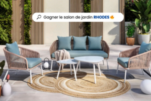 un salon de jardin Rhodes
