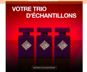 un trio d'échantillons de parfums Initio