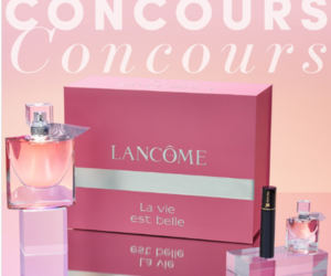 un coffret La vie est belle de Lancôme