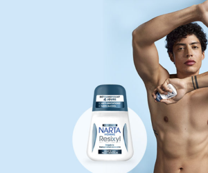 un détranspirant pour Homme Resixyl de Narta