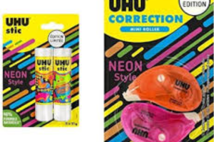 un lot de fournitures UHU