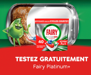 une boîte de vaisselle Fairy Platinum